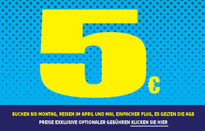 Ryanair-Flüge für 11€ inkl. Steuern und Gebühren (one-way)