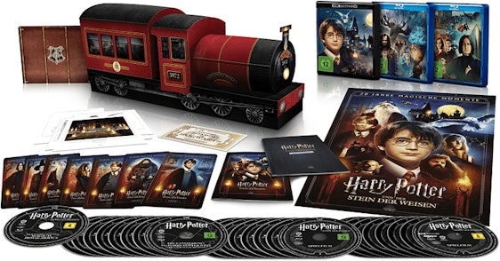 Harry Potter - The Complete Collection + Hogwarts Espress mit Magical Movie Modus für 91€ – 4K Ultra HD Blu-ray + Blu-ray