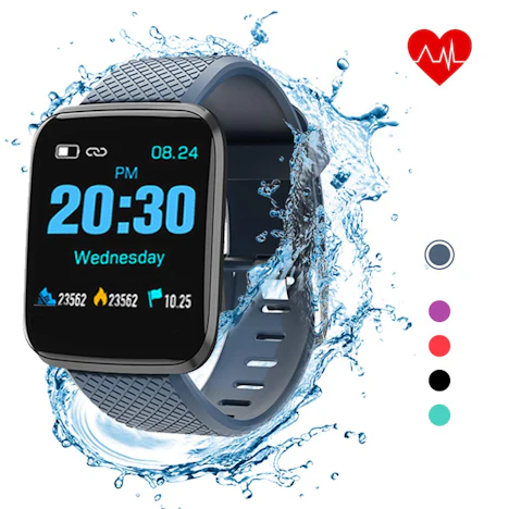 Fitness Tracker D13 1.3in Intelligente Uhren 116 Plus Pulsuhr