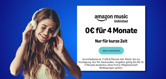 4 Monate GRATIS 🎵 Amazon Music Unlimited sichern!