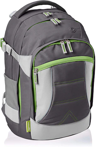 AmazonBasics - Ergonomischer Rucksack, Grau - Prime