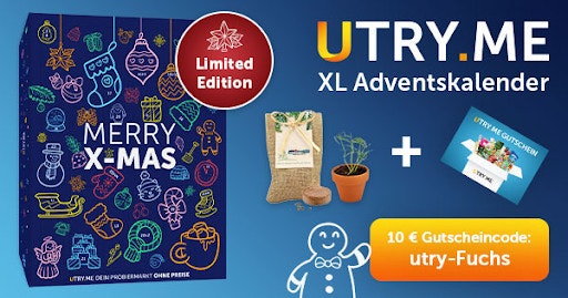 UTRY.ME-XL-Adventskalender 2023 für 50€ – gratis Fichtenset dazu 🎄🎅