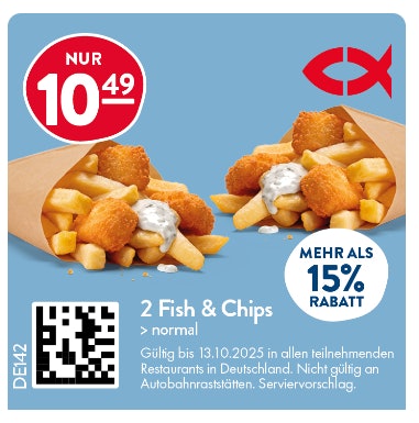 Nordsee Gutscheine Fish and Chips