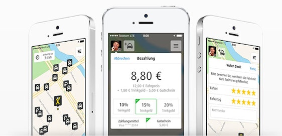 10€ MyTaxi Guthaben per Einladungscode für Neukunden