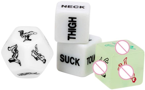 CuiGuoPing Liebeswürfel 4er-Set für 3€ – 2 Würfel leuchten im Dunkeln