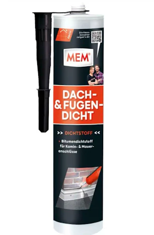 Mem Dach Lösemittelfreie und faserhaltige Dichtungsmasse 300g in schwarz für 5,35€(statt 9,95€)