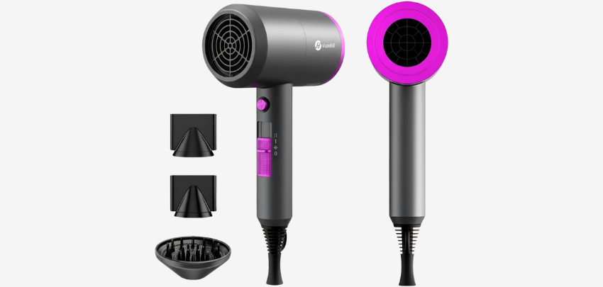 Schnell trockene und perfekt gestylte Haare! 💇 Slopehill Ionen Föhn mit 1.800W für 20€ 🌬️