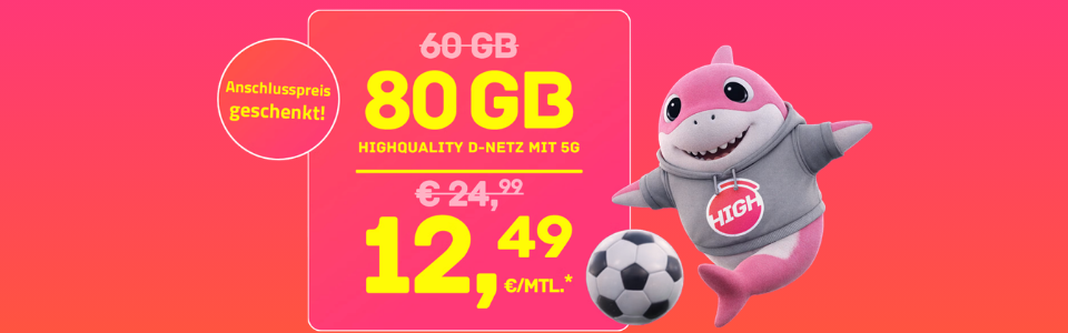 80GB 5G High Allnet-Flat im Telekom-Netz