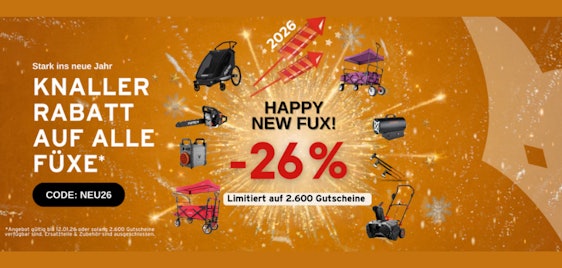 26% Fuxtec Gutschein ⭐ auch auf Bollerwagen