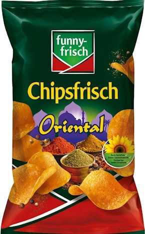10er Pack funny frisch Chipsfrisch Oriental für 9€ - 175g, vegan