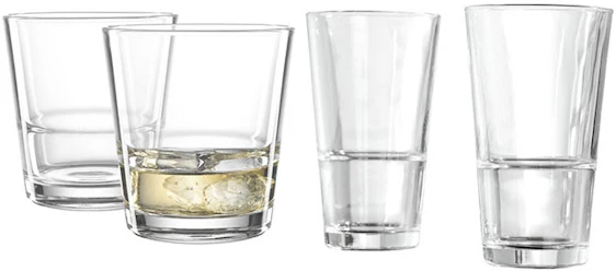 26 Trink- oder Whiskygläser von Leandro für 14€