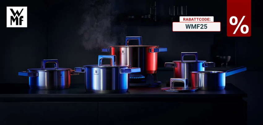 25% Zurbrüggen Gutschein auf WMF | z.Bsp. Wok inkl. Glasdeckel PLATINUM für 159€