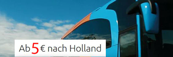 Für 5€ mit dem Flixbus nach Holland - nur 1.000 Tickets verfügbar