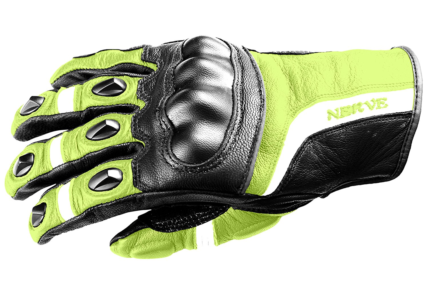 Nerve KQ12 Touring Handschuhe, Schwarz/Neongrün, 7