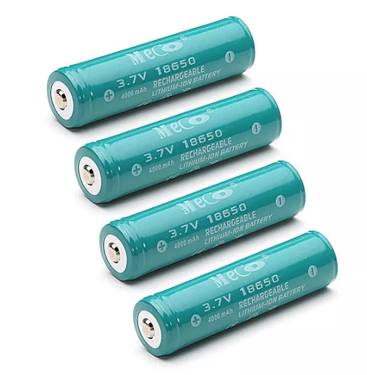 4x 4000mAh wiederaufladbare 18650 Li-Ion Batterie