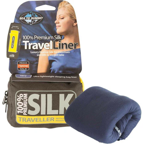 Sea to Summit Silk Stretch Liner (225, mummy, navy) mit 19,53€ Rabatt