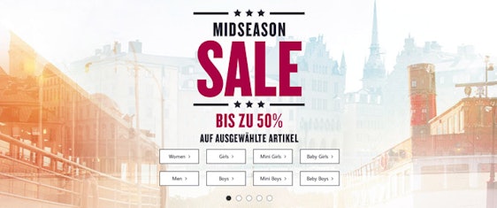 20% Rabatt auf bereits reduzierte Ware bei Tom Tailor im Mid Season Sale