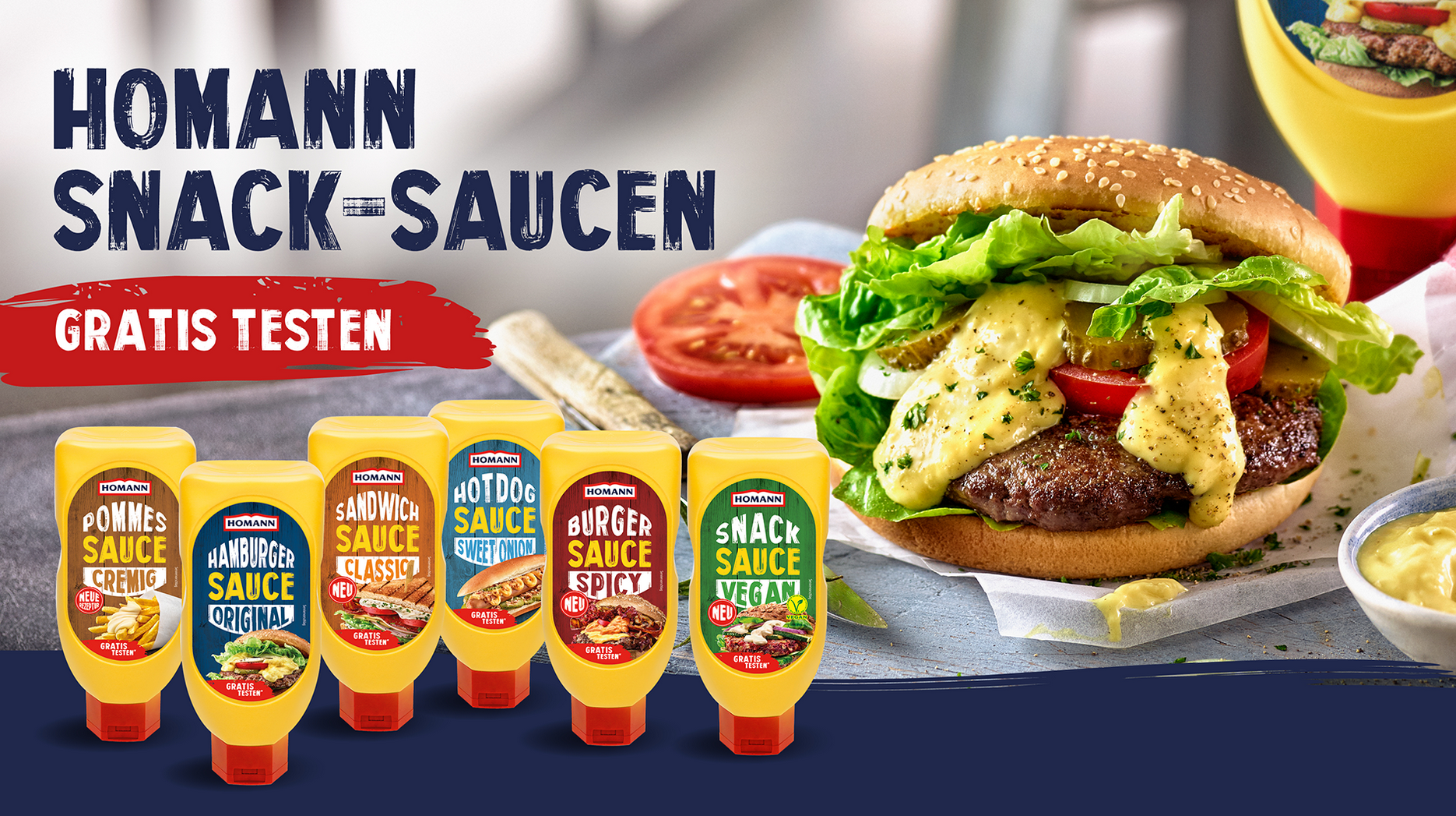 Homann Snack-Saucen kostenlos probieren - 6 Geschmacksrichtungen