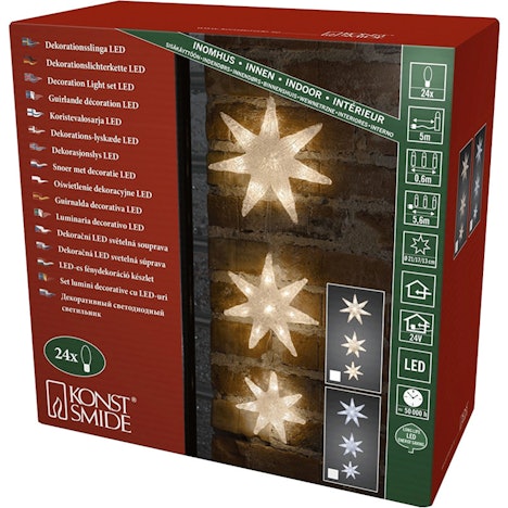 Konstsmide LED-Lichtervorhang Sterne (6136-103) für 21,94€