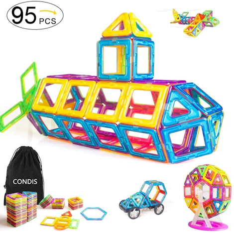 Condis Bunte & magnetische Bausteine (95 teilig) für 17,99€ (statt 29,99€)