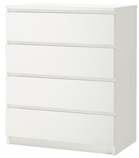 IKEA Malm Kommode mit 4 Schubladen (weiß) für 35€ *UPDATE2*