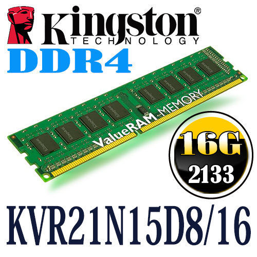 Kingston ValueRAM 16GB DDR4-2133 CL15 (KVR21N15D8/16) für 49,- EUR inkl. Versand