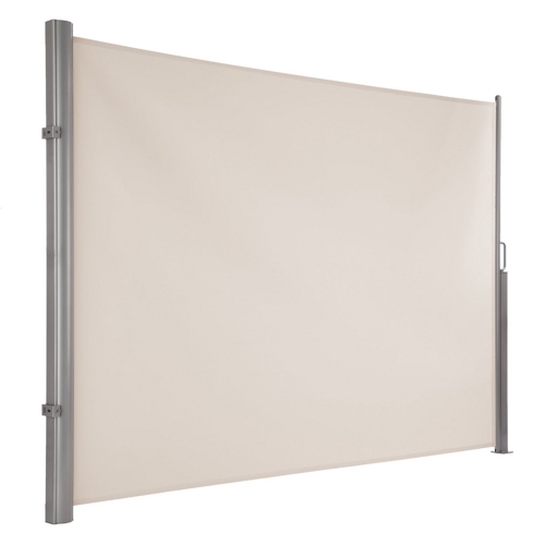 Ultranatura Seitenmarkise Maui - Seitenrolle als Sichtschutz zur Vertikalbefestigung - Creme, 300 x 180 cm für 67,62 EUR inkl. VSK