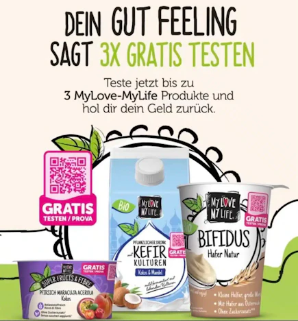 GRATIS TESTEN: MyLove-MyLife vegane Produkte – bis zu 8,37 € zurück