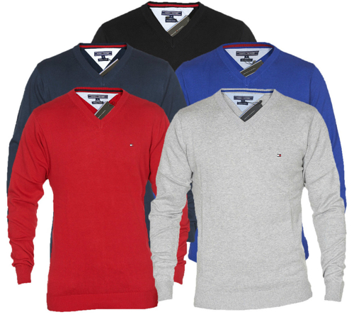Tommy Hilfiger Herren Pullover Pacific V Neck Sweater S - XXL für 19,80 € statt UVP 99,95 €