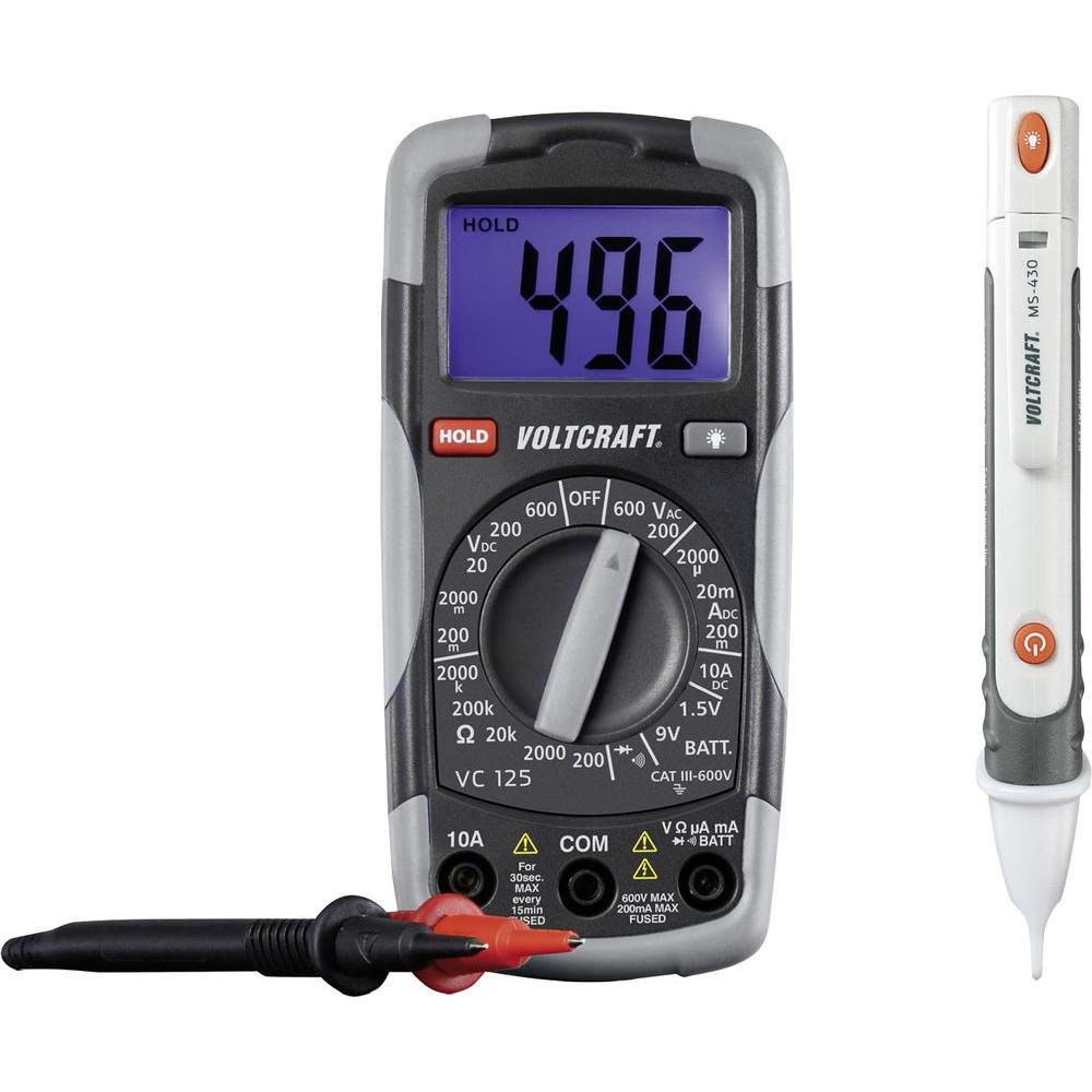 Hand-Multimeter digital VOLTCRAFT DT-TEST-KIT 150 CAT III 600 V Anzeige (Counts): 2000 für 22,40 EUR inkl. Versand