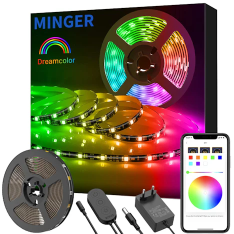 DreamColor LED Streifen mit eingebautem IC, 5m RGB LED Strips