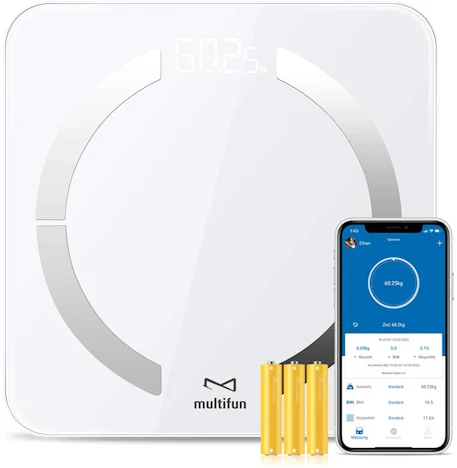 Bluetooth Körperanalysewaage,digital Körperwaage 14 Fitness Daten