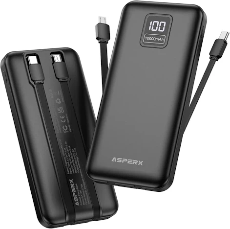 AsperX Powerbank 2er-Set (10.000mAh) für 16,99€ bei Amazon