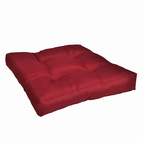 Auflagen Sitzkissen 50 x 50 x 10 cm Weinrot