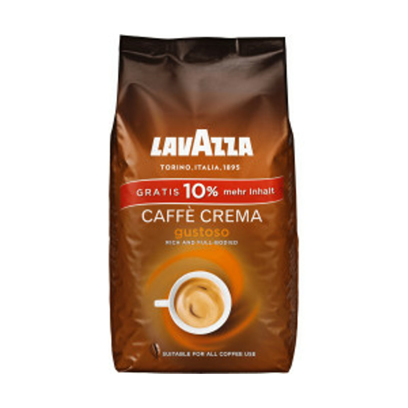 Lavazza Caffe Crema Gustoso Bohnen (1,1 kg): Spart 7,91€