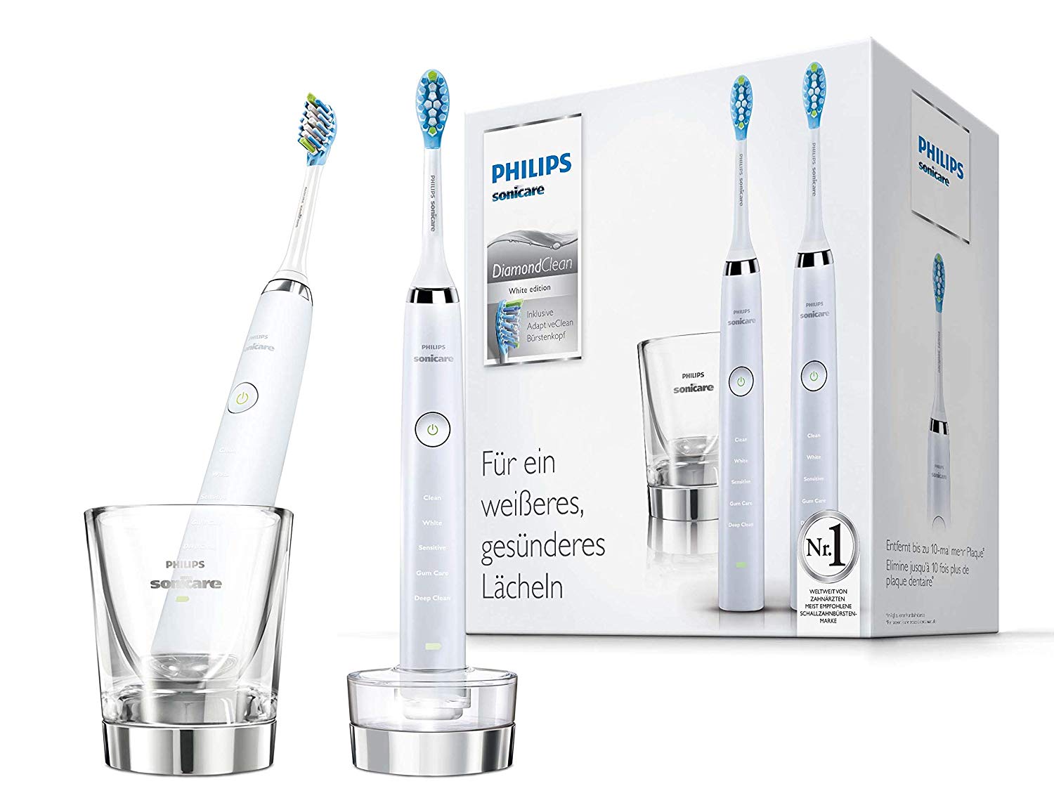 Philips Sonicare DiamondClean Elektrische Zahnbürste Doppelpack HX9327/87 für nur 175,99 Eur