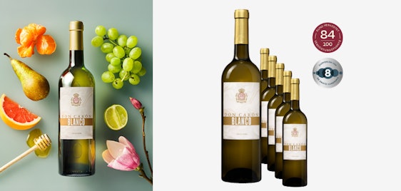 6x Don Caron Blanco für 37€ - spanischer Weißwein, Cuvée mit Sauvignon Blanc