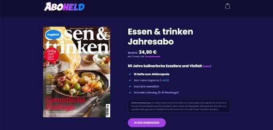 12 Monats-Abo "Essen & Trinken" (12 Ausgaben) für 35€
