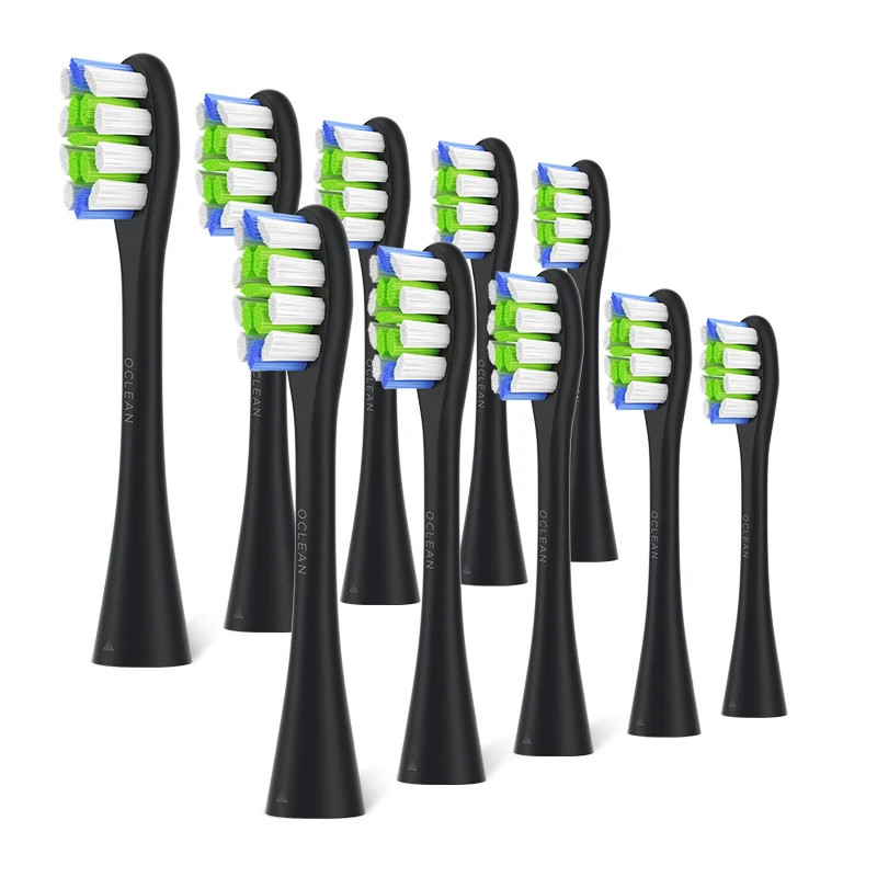 10 Stück Ersatzbürstenköpfe für Oclean Schallzahnbürsten + Zahnseide
