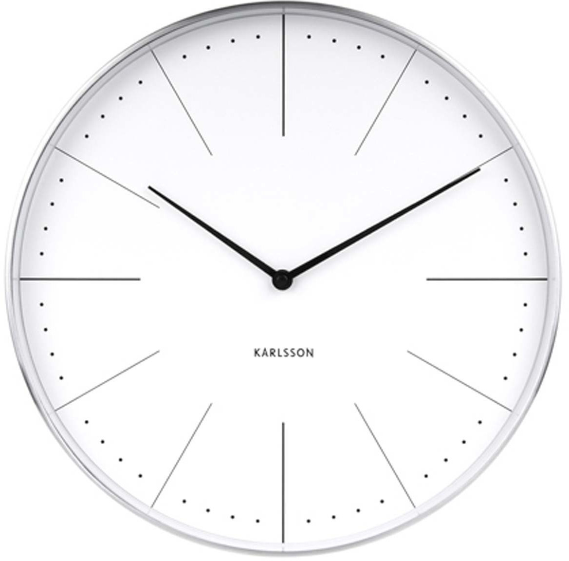 Karlsson Quarz-Wanduhr KA5681WH mit 23% Nachlass