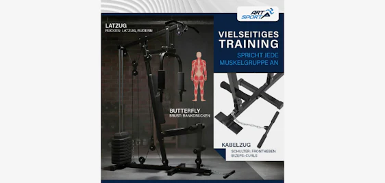 Fitness-Studio für Zuhause! 🏋️♀️ ArtSport ProfiGym 2000 Kraftstation für nur 200€ 📦
