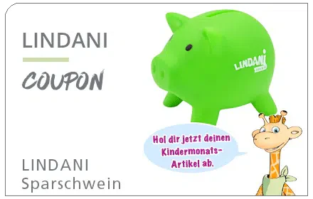 Lindani: Sparschwein gratis für Kinder