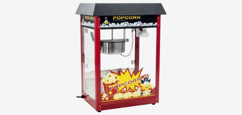 Royal Catering Popcornmaker für 99€ - 1.600 Watt, Retro-Design, Teflonbeschichtung