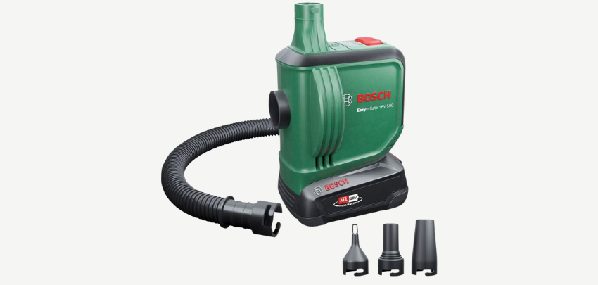Bosch EasyInflate 18V-500 für 60€ - elektrische Luftpumpe, 2Ah Akku, zum Aufblasen &amp; Entleeren