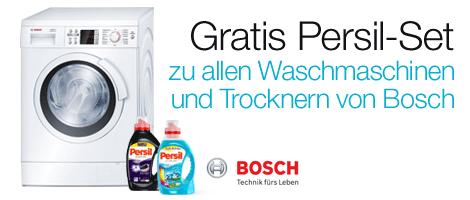 Jetzt sichern: Gratis Persil-Gel beim Kauf ausgewählter Bosch Waschmaschinen