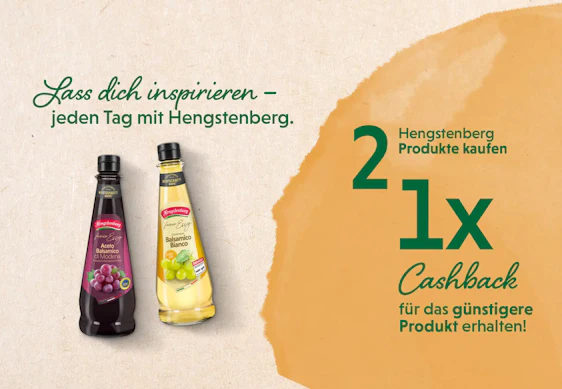 Hengstenberg - Gewinnspiel und Cashback (3 Phasen)
