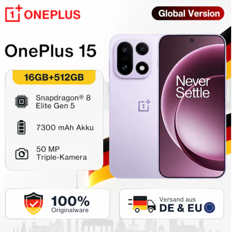OnePlus 15 16GB + 512GB Purple Color