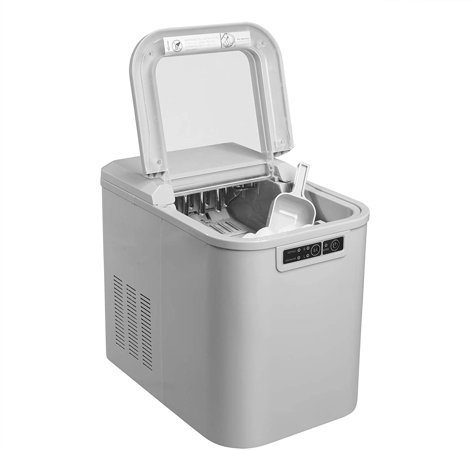 Sommerdeal - WOLTU Eiswürfelmaschine, 15KG, 2 wählbare Eiswürfelgrößen