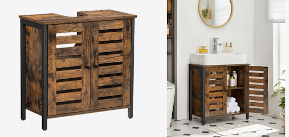 Vasagle Waschbeckenunterschrank für 44€ - Vintage-Design, verstellbarer Einlegeboden