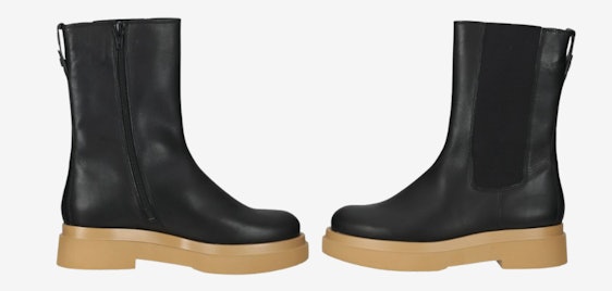 Högl Stiefeletten für 65€ - Leder, Reißverschluss, Blockabsatz